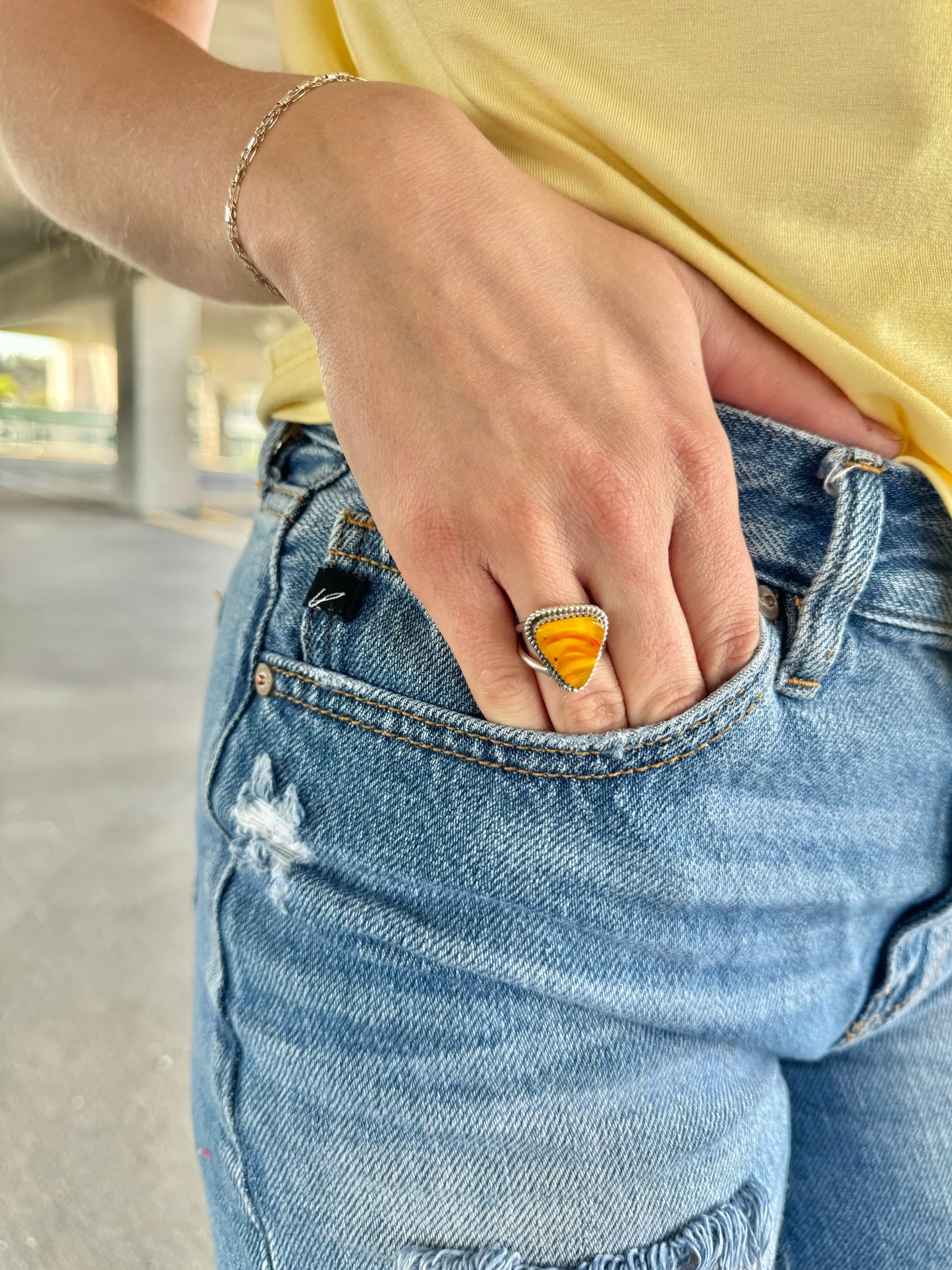 Yellow Rosarita Ring