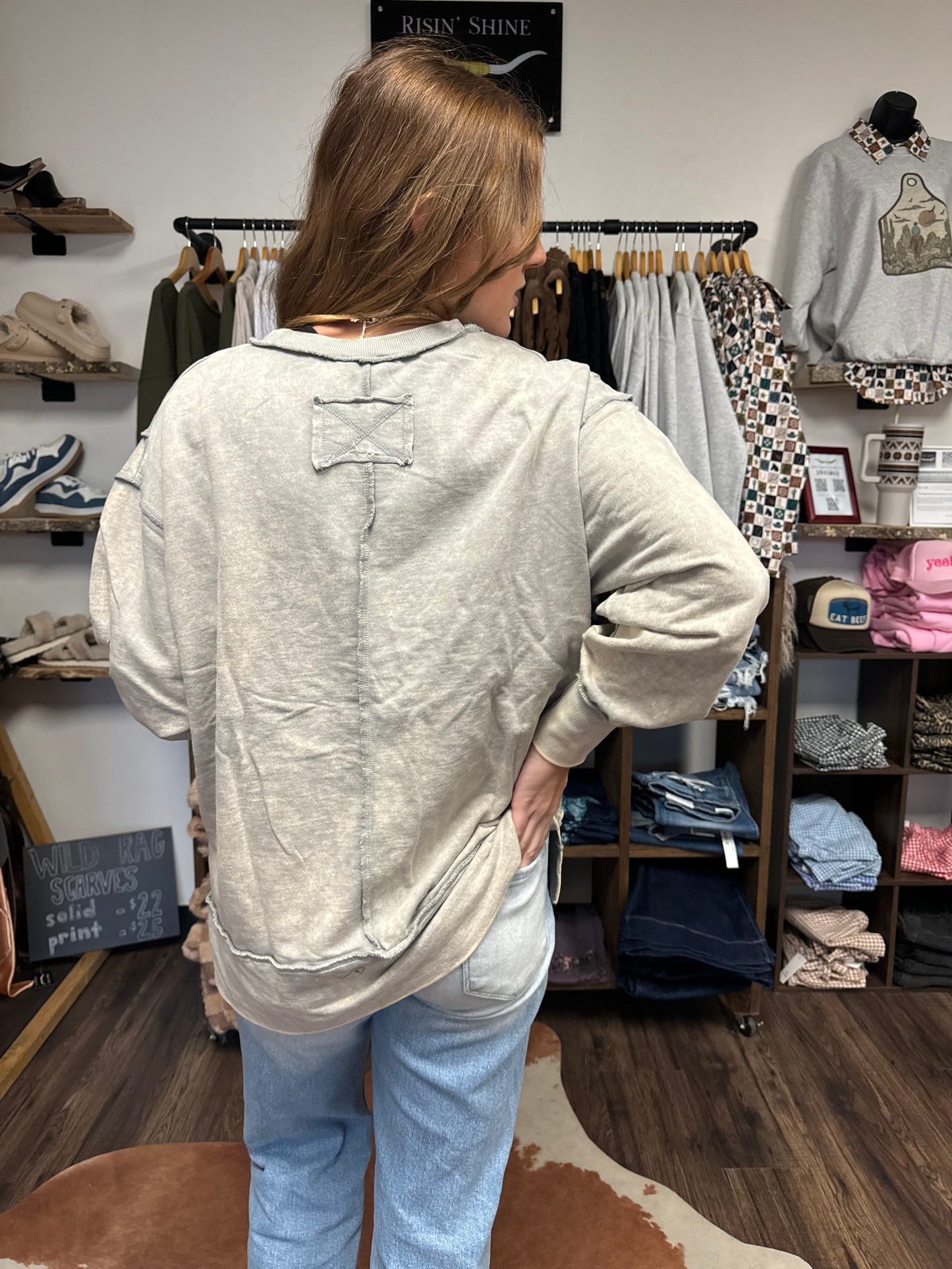 Acid Wash Pullover