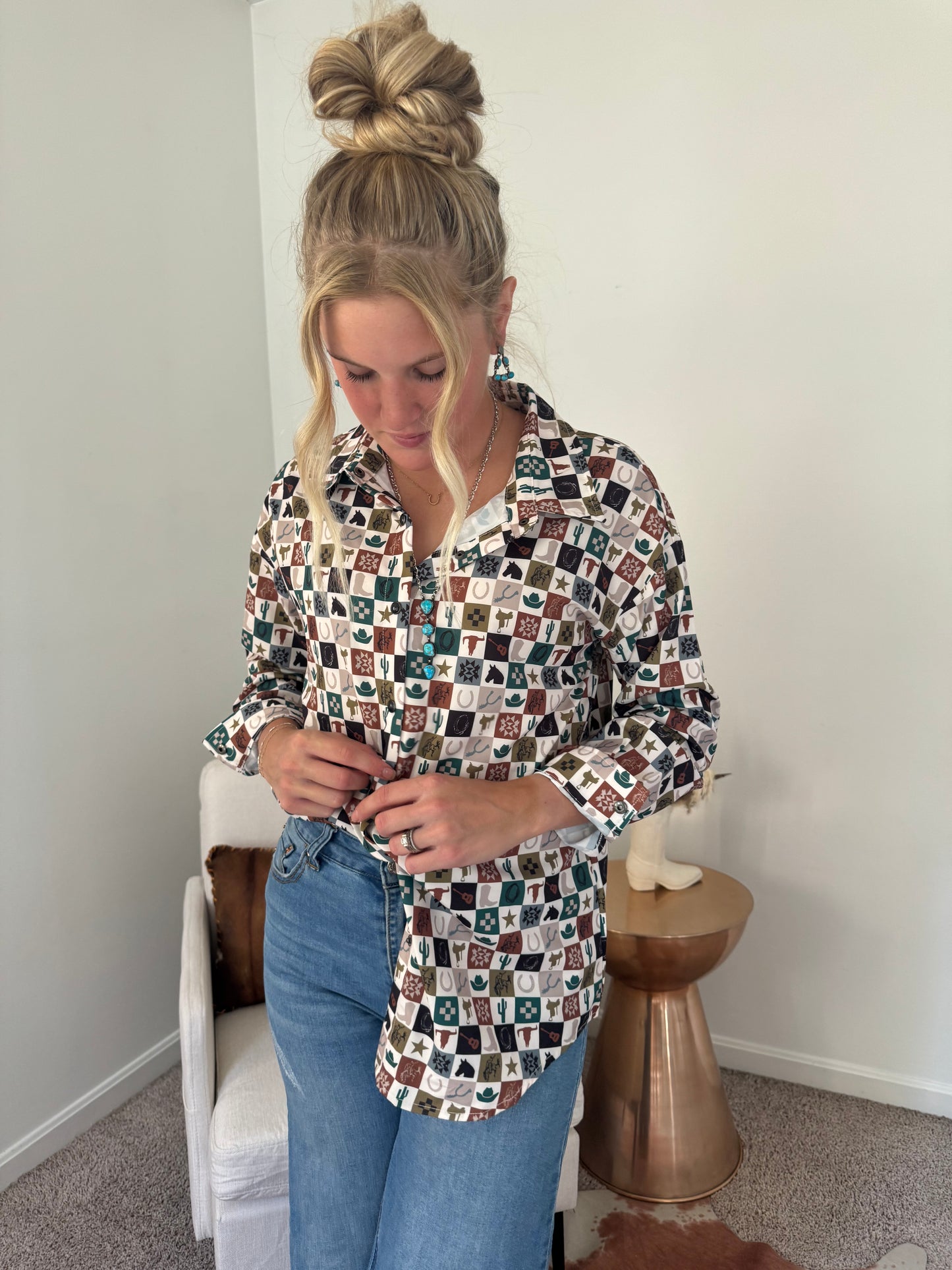 Cowboy Checkmate Pearl Snap