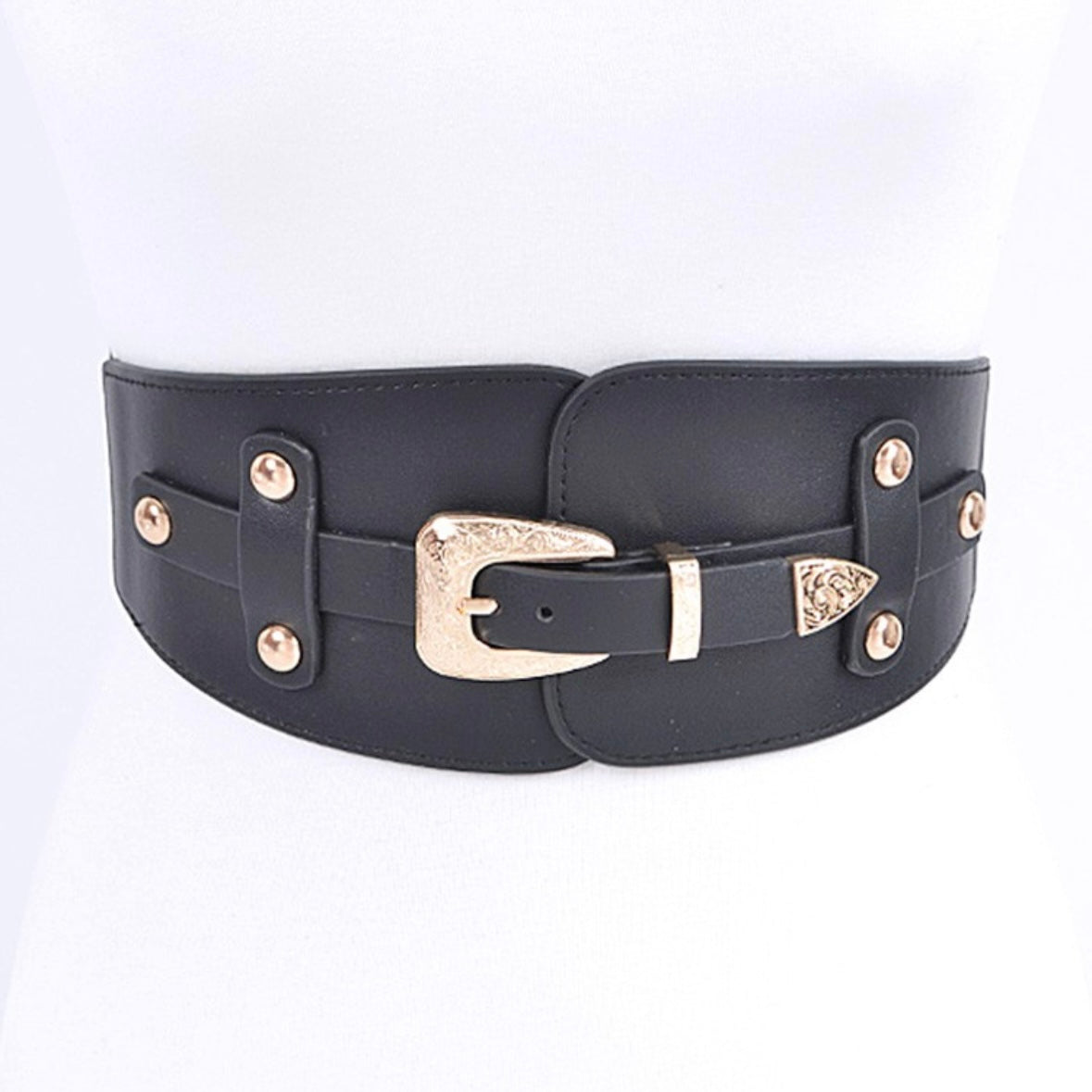 Black and Gold Corset Belt