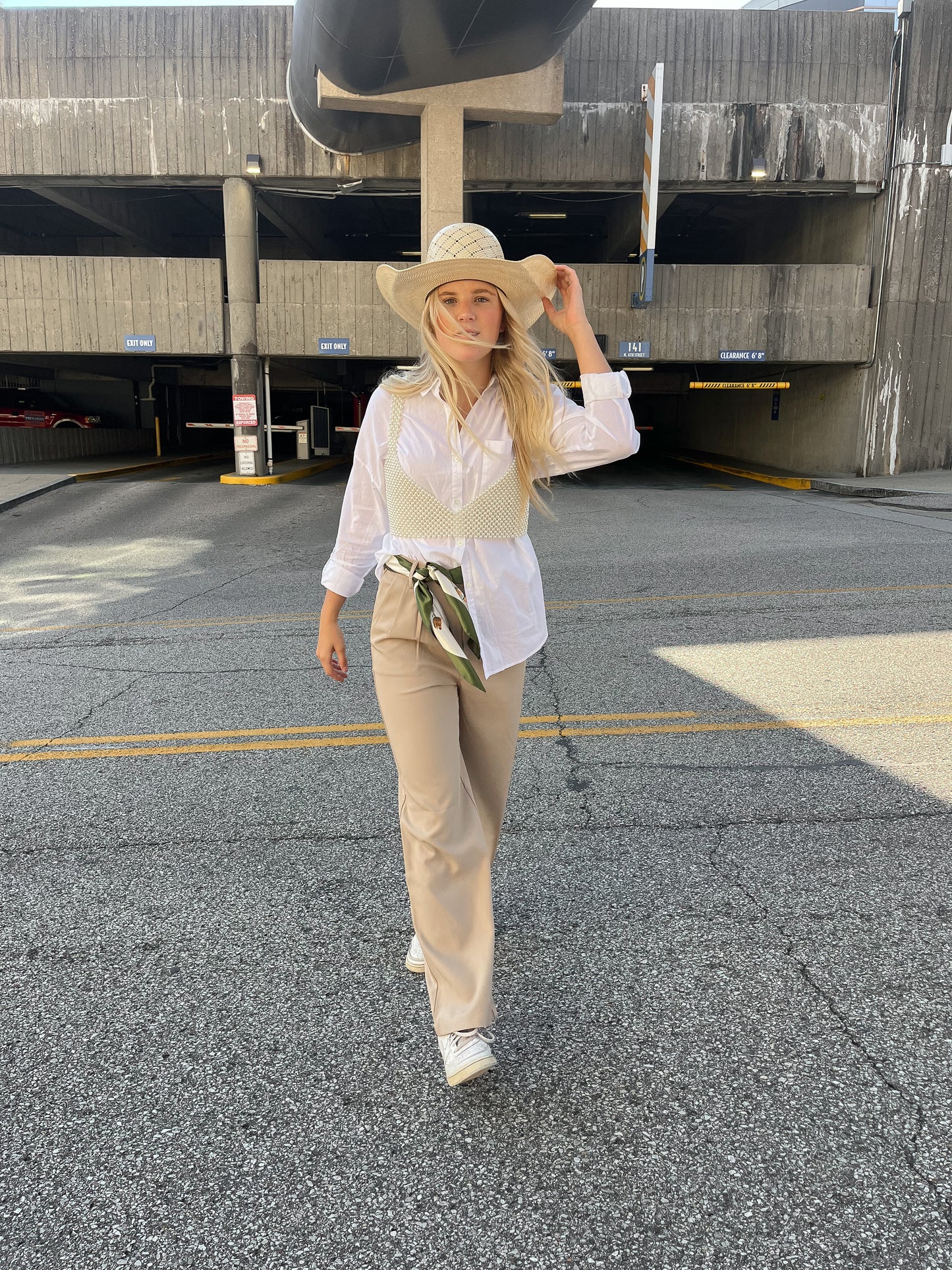Oversized White Button Shirt