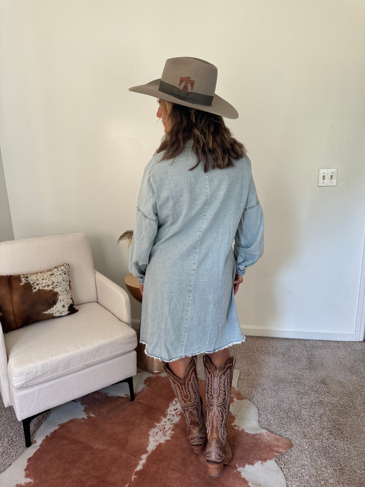 Light Denim Shirt Dress