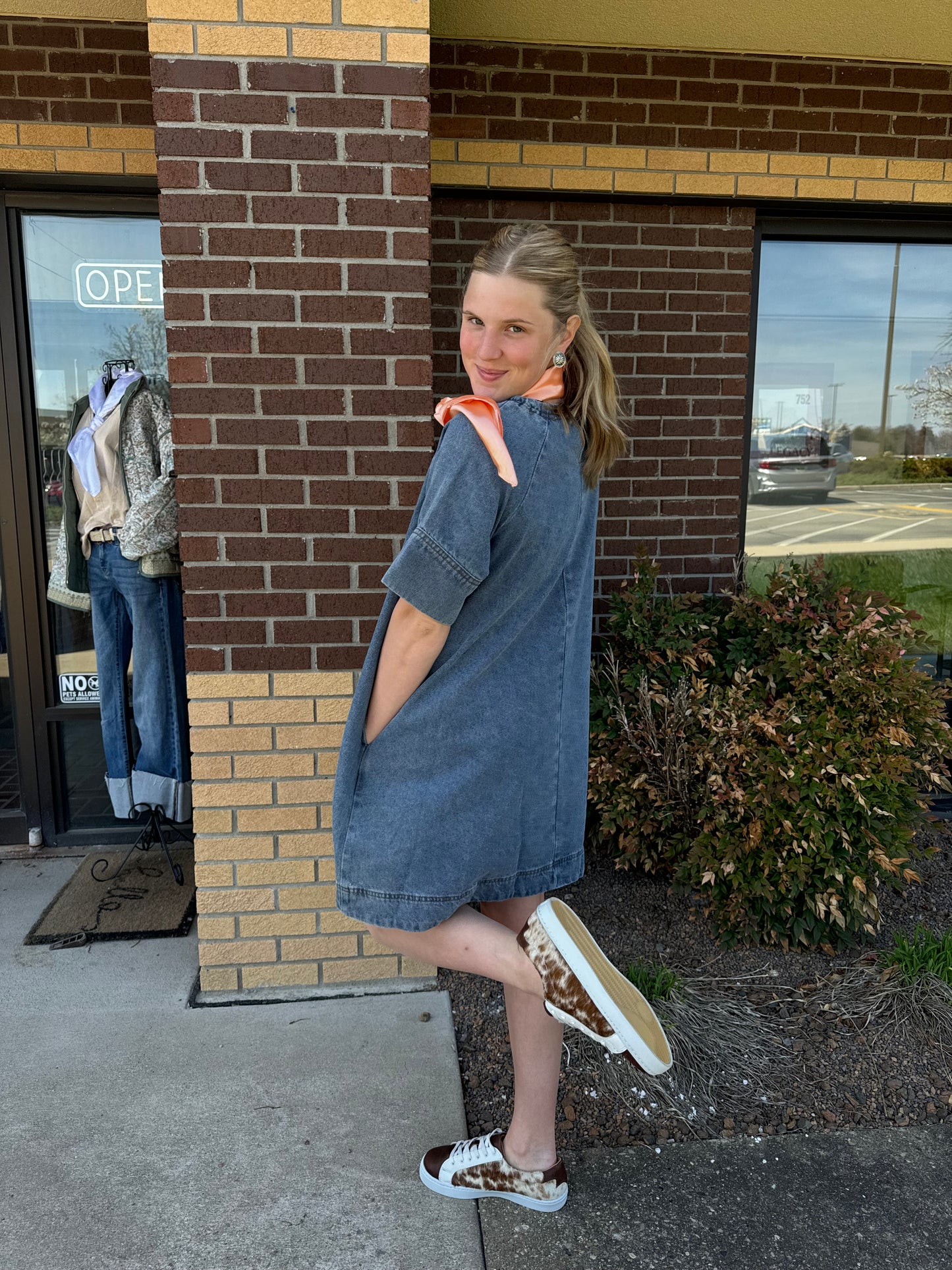Denim T-Shirt Dress