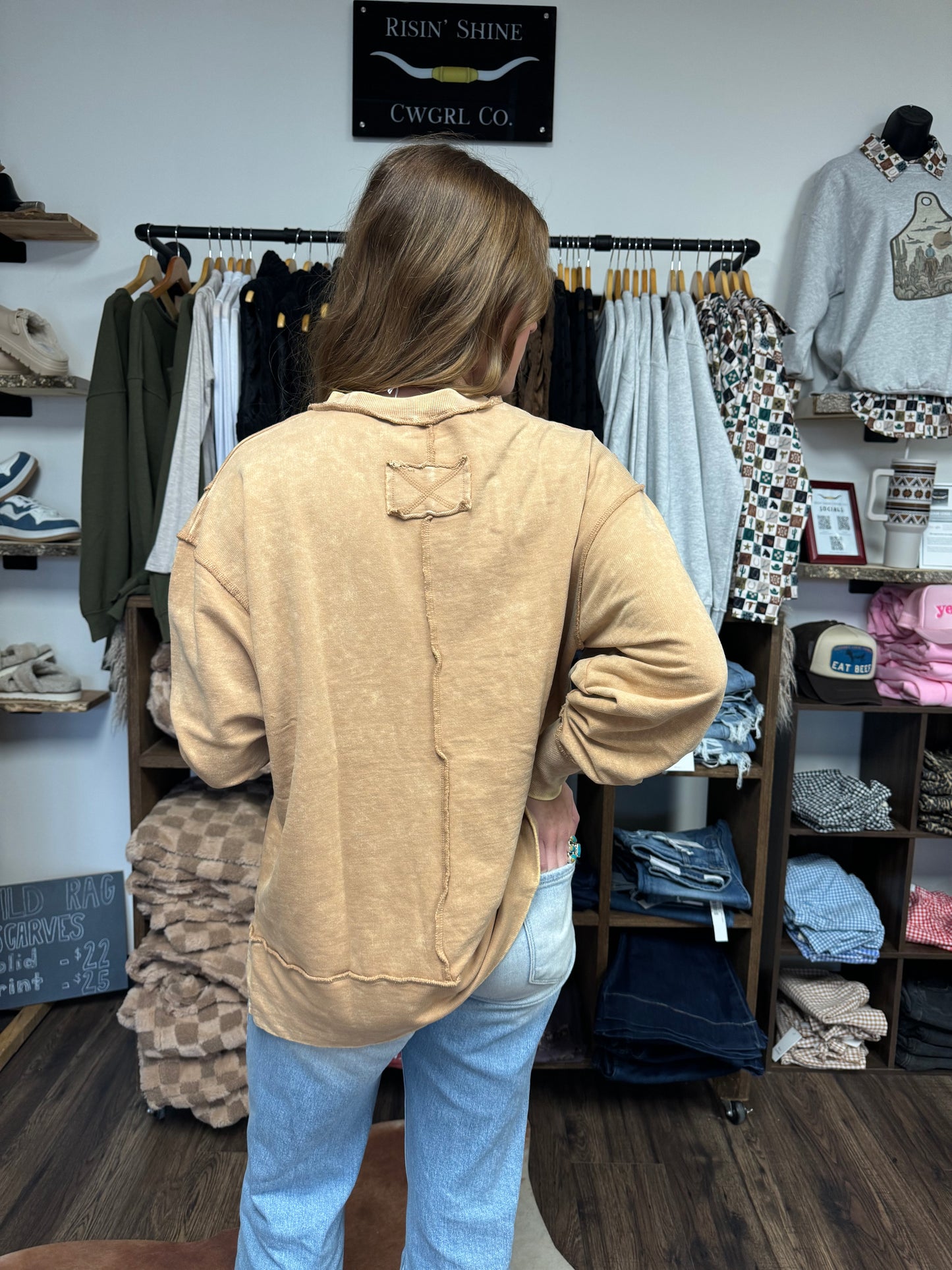 Acid Wash Pullover