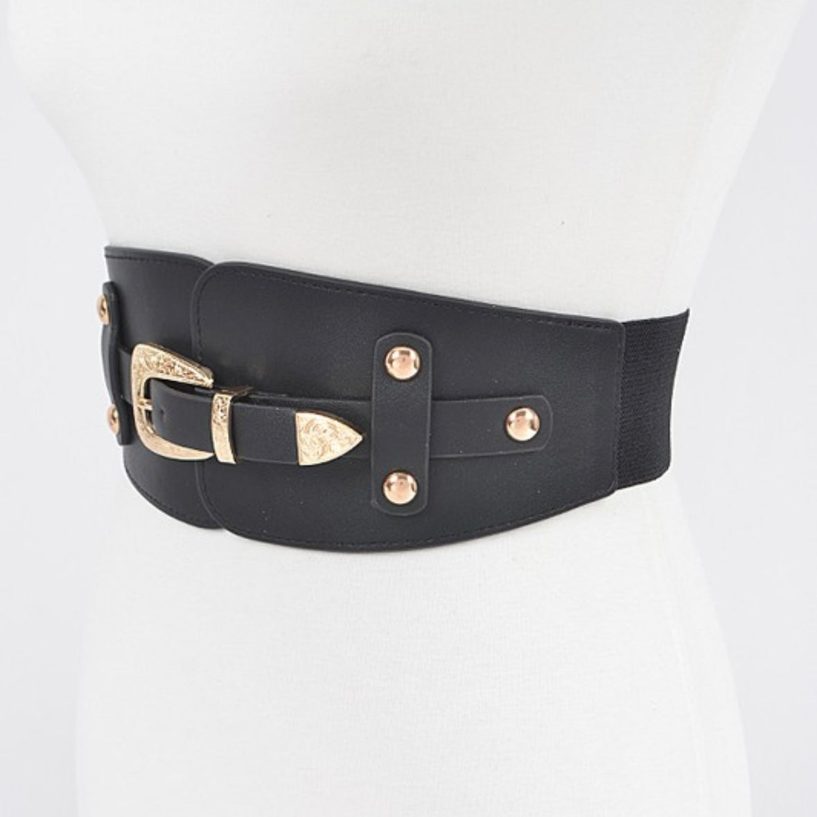 Black and Gold Corset Belt