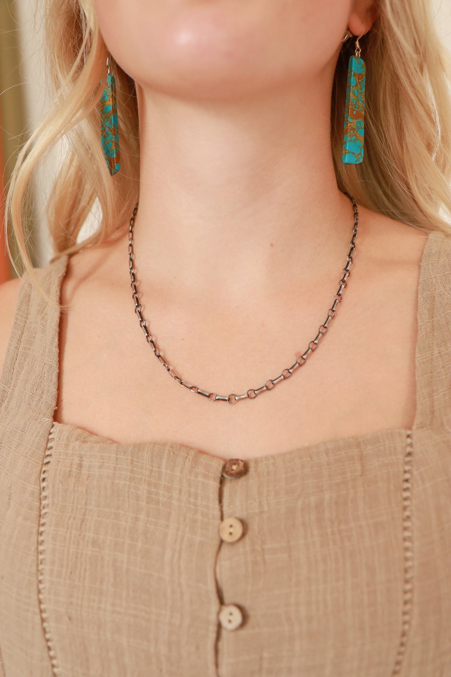 20" Antiqued Sterling Silver Chain