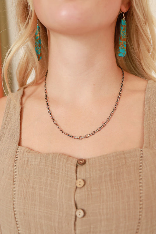 20" Antiqued Sterling Silver Chain