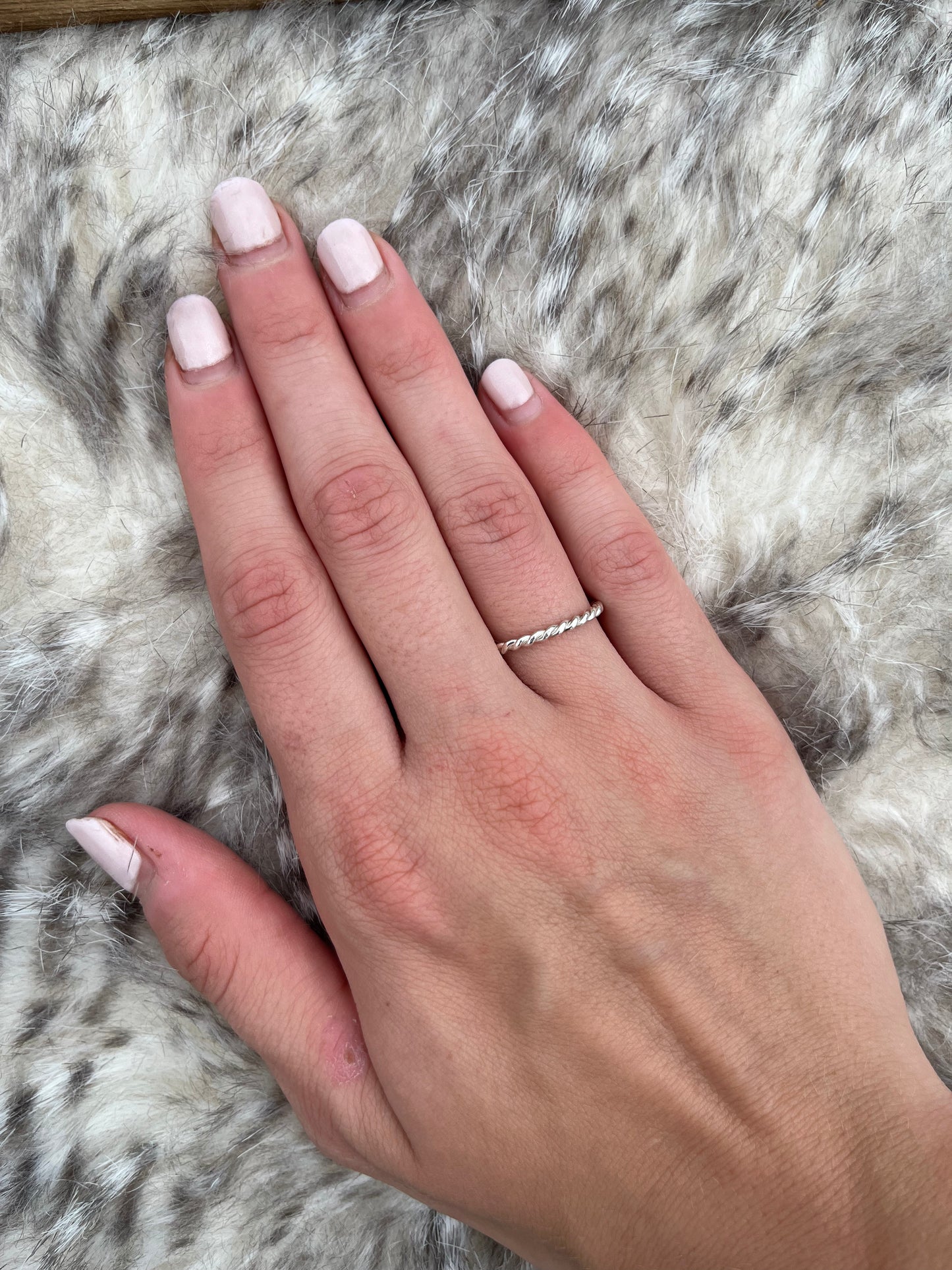 Sterling Silver Twisted Stacker Ring