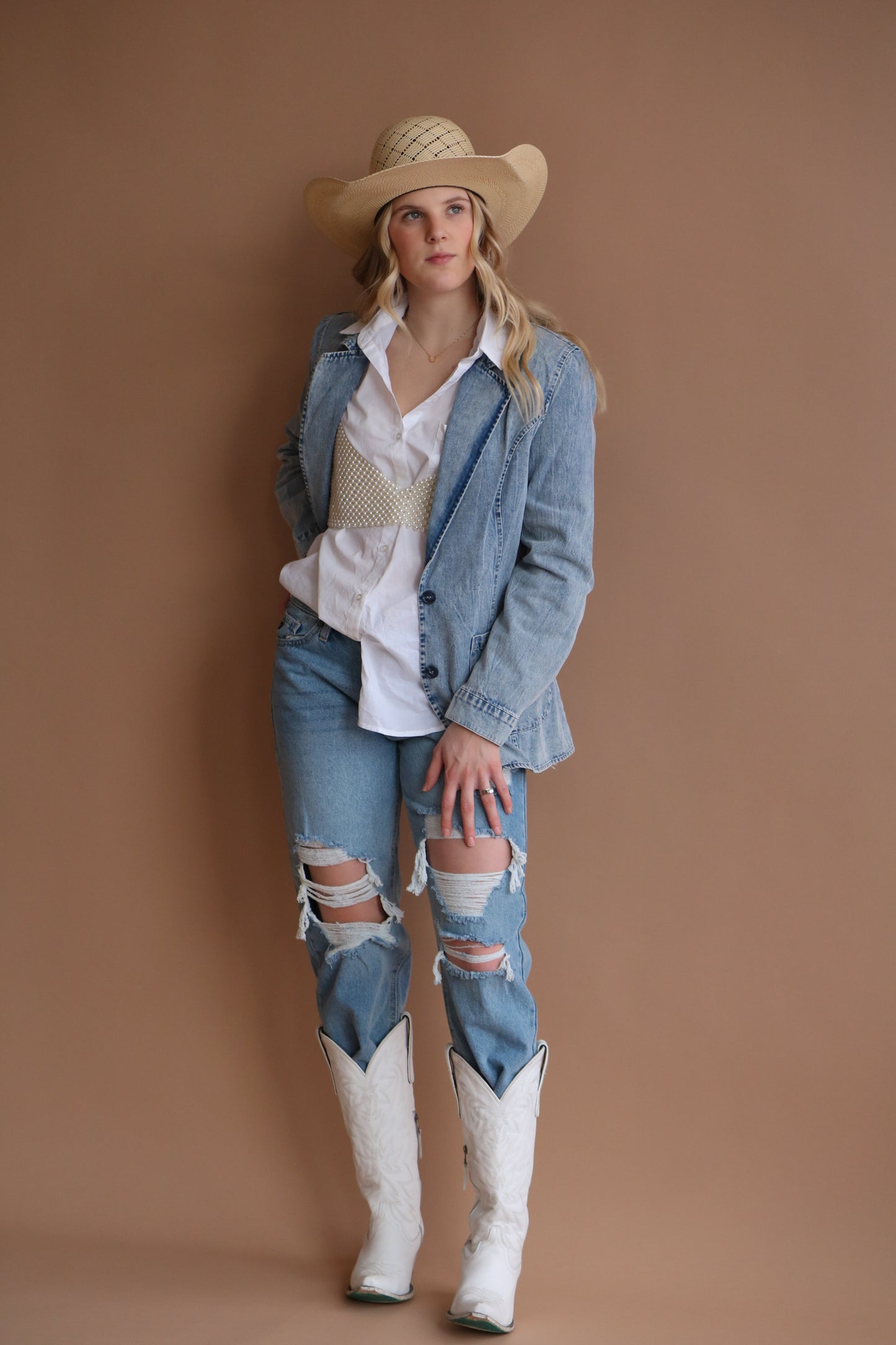 Denim Blazer Jacket