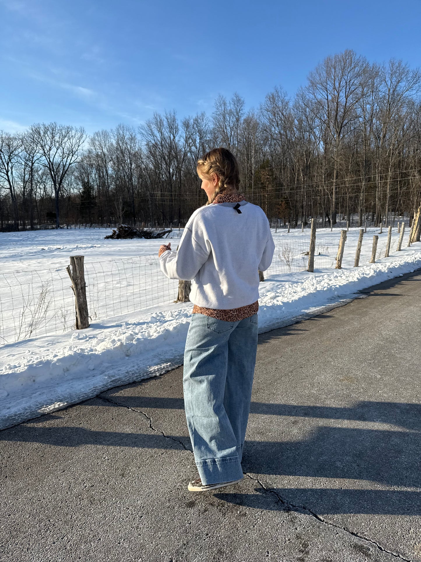 Red Bronc Crew Sweatshirt