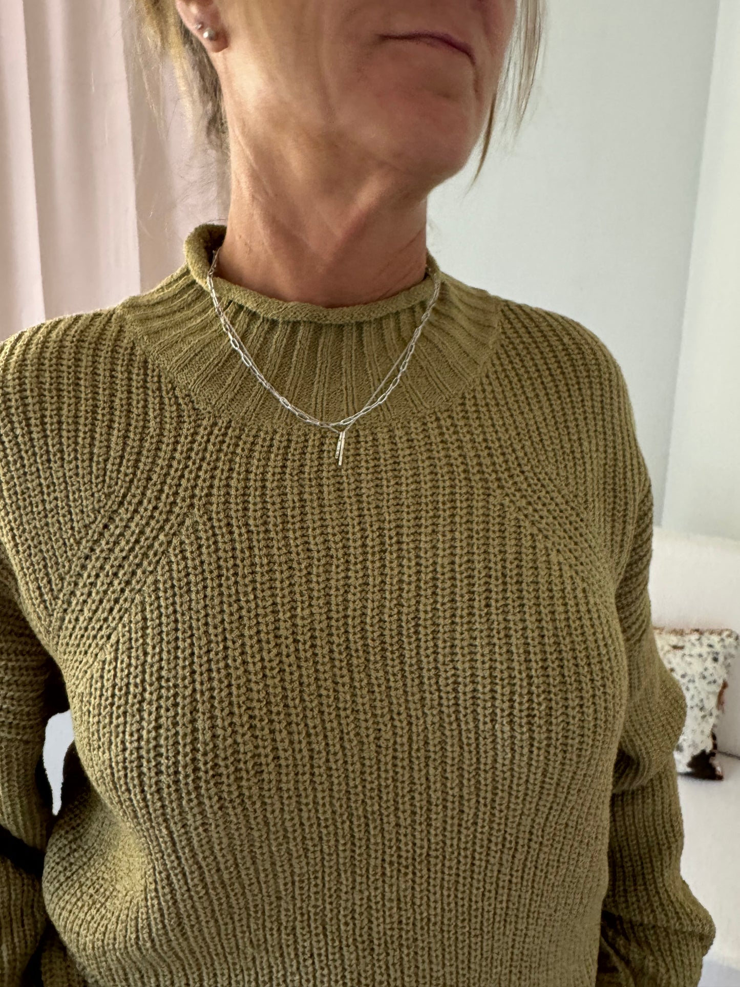 Mossy Mock Neck Sweater