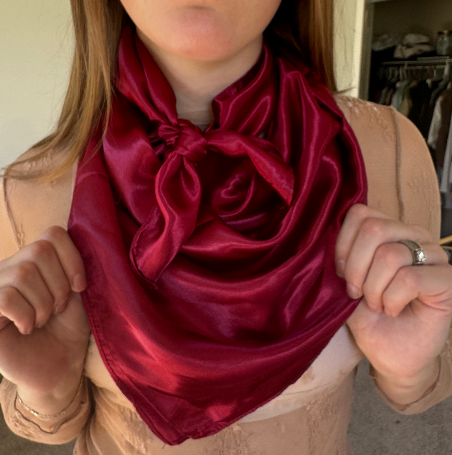 Burgundy Wild Rag