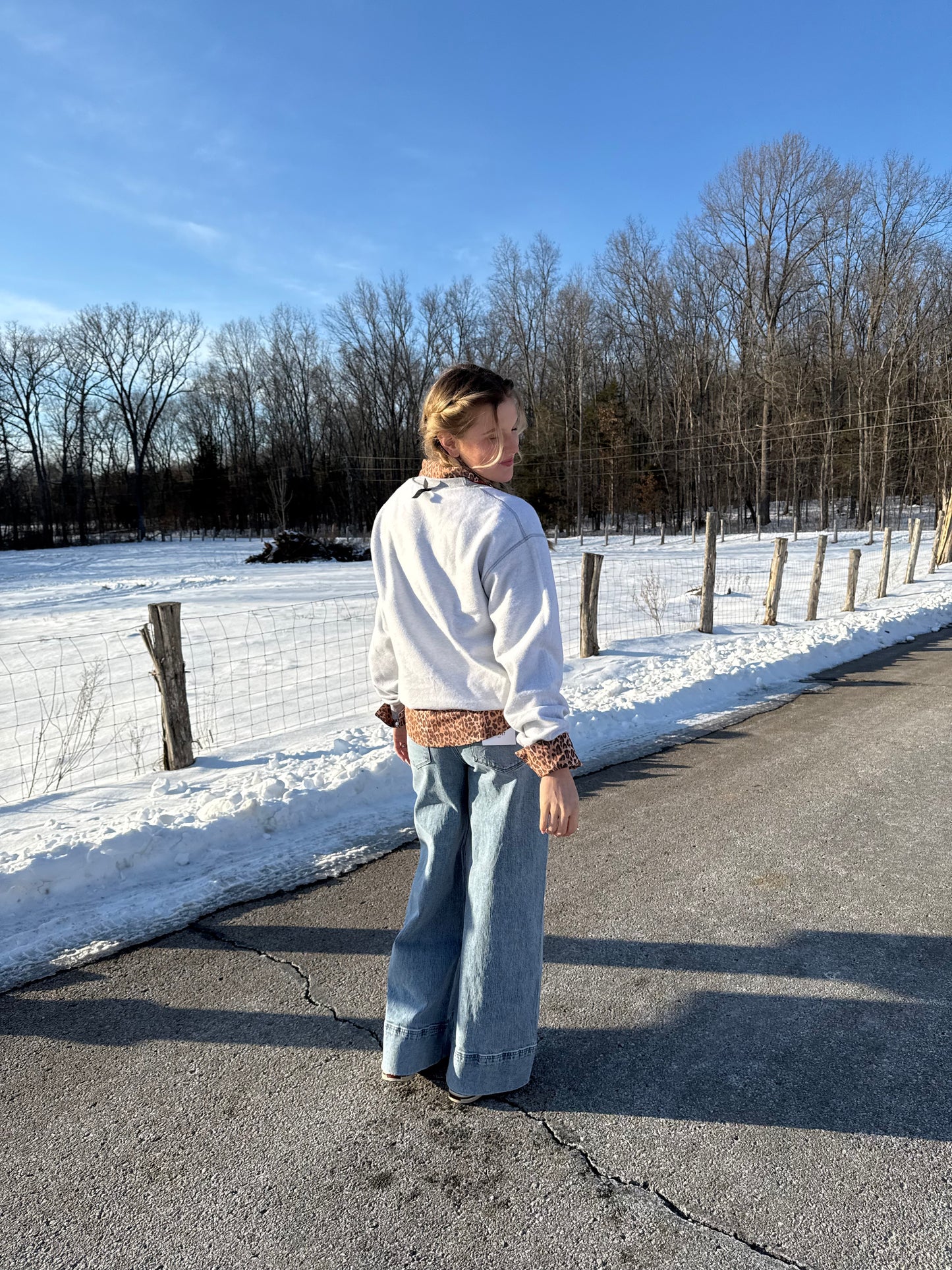 Red Bronc Crew Sweatshirt