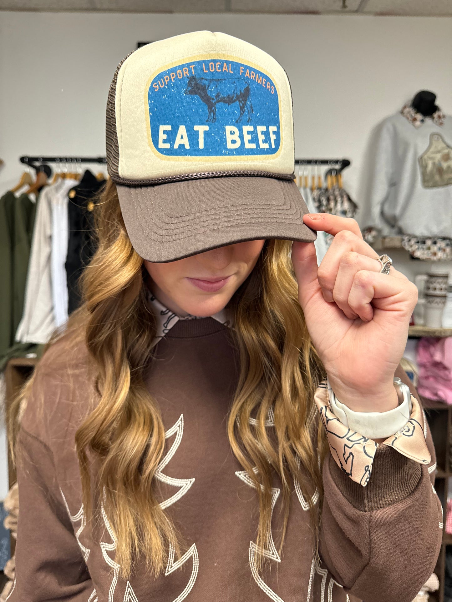 Eat Beef Trucker Hat