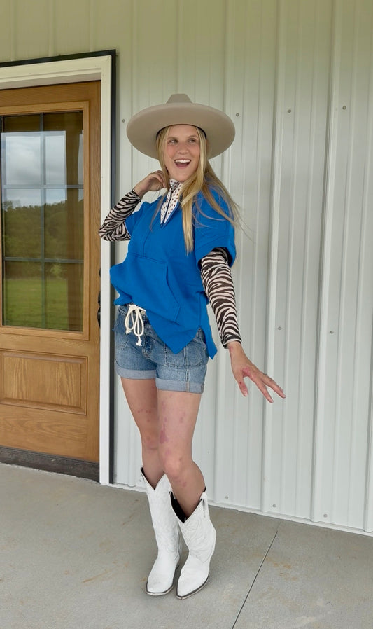 Zebra Mesh Top