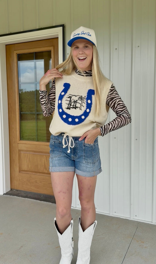 Cowgirl Blues Vest