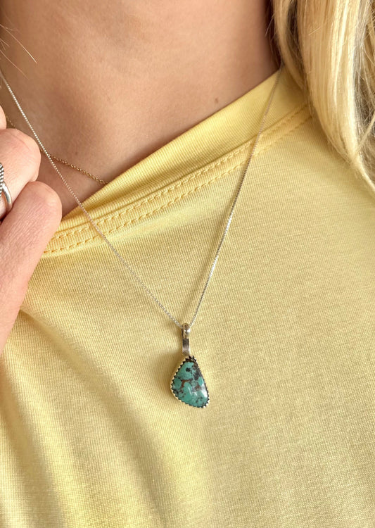 Light Turquoise Pendant Necklace