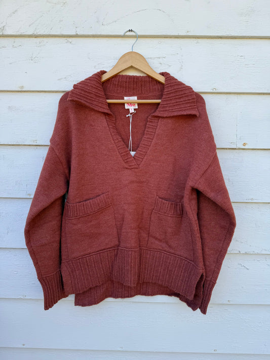 Flap Collar Sweater