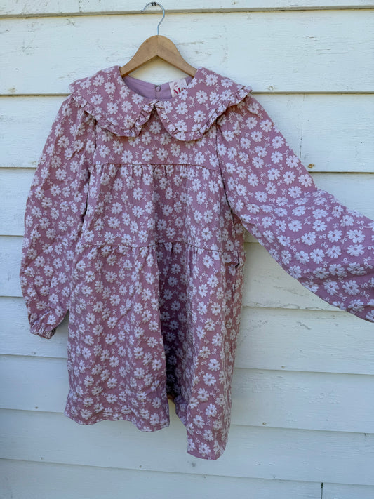 Mauve Floral Dress