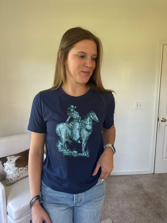 Cowgirl Blues Tee