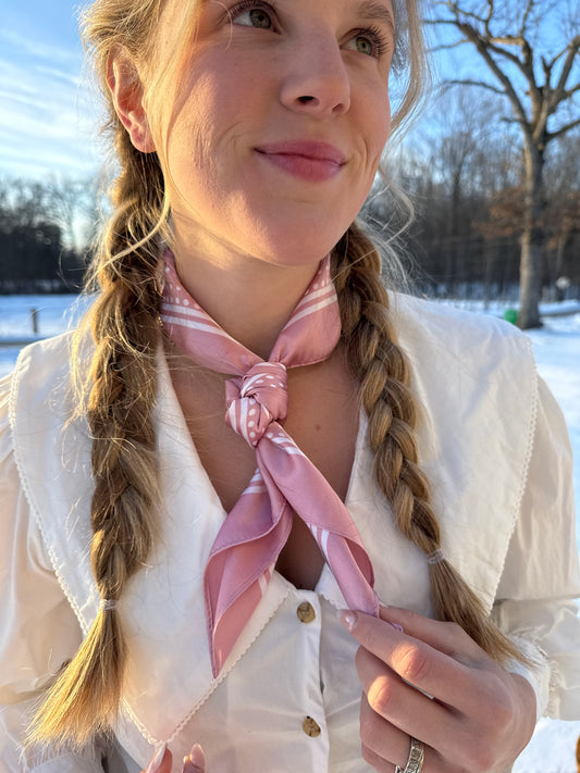 Pink Bandana Wild Rag