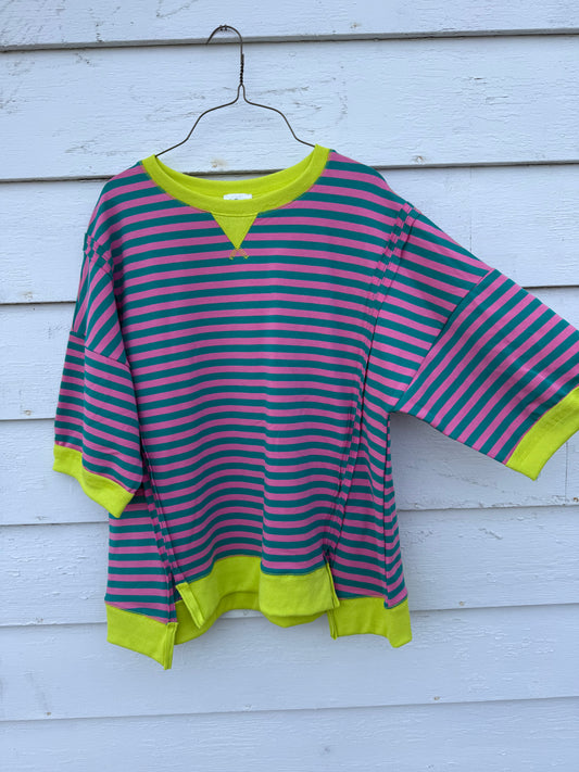 Neon Striped Top