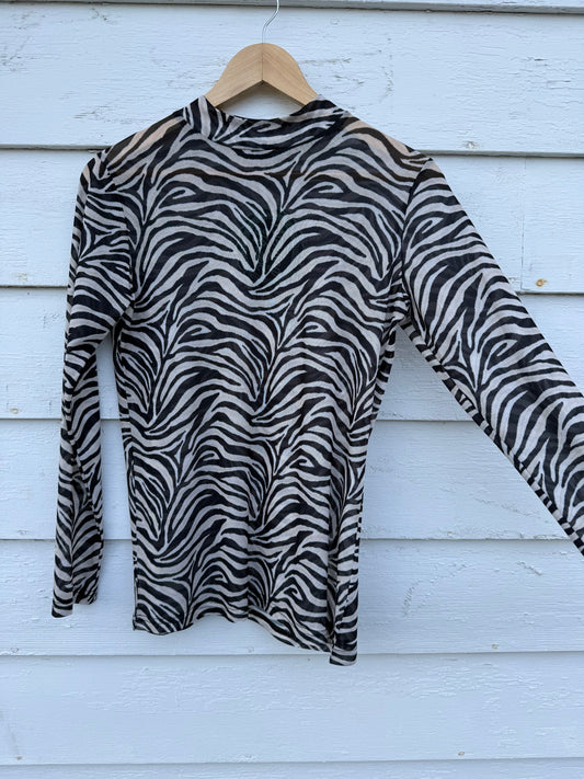 Zebra Mesh Top