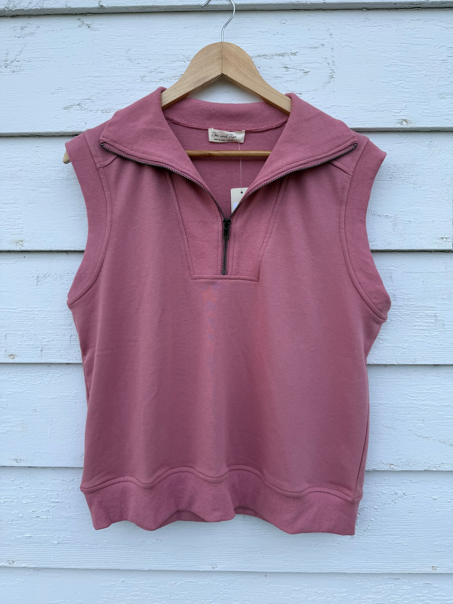 Candy Pink Half-Zip