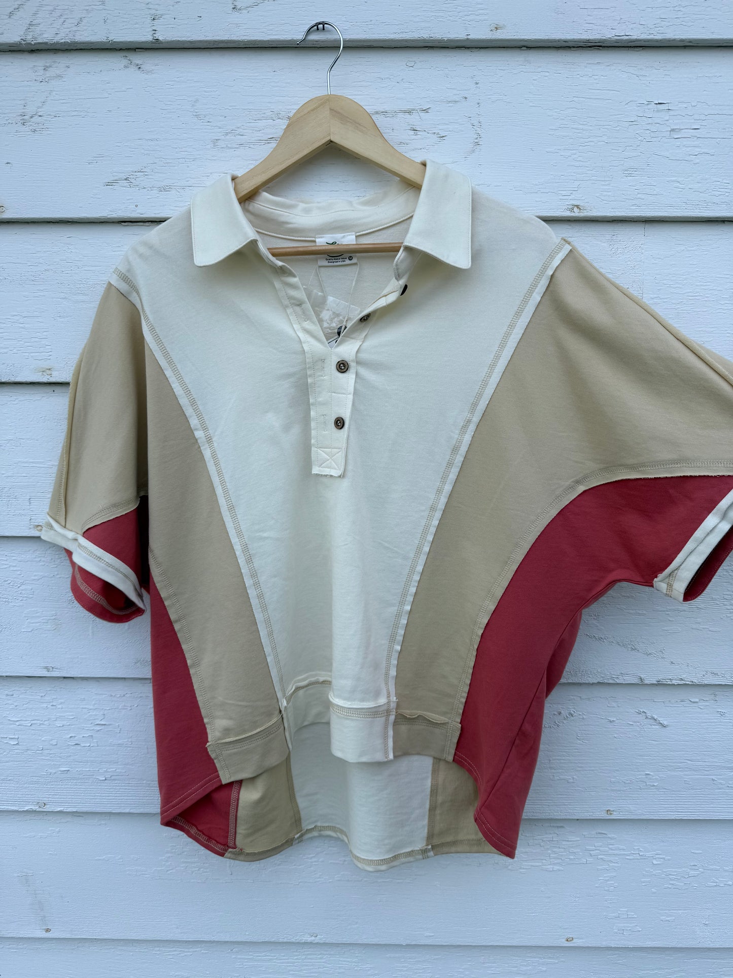 Red Patchwork Top