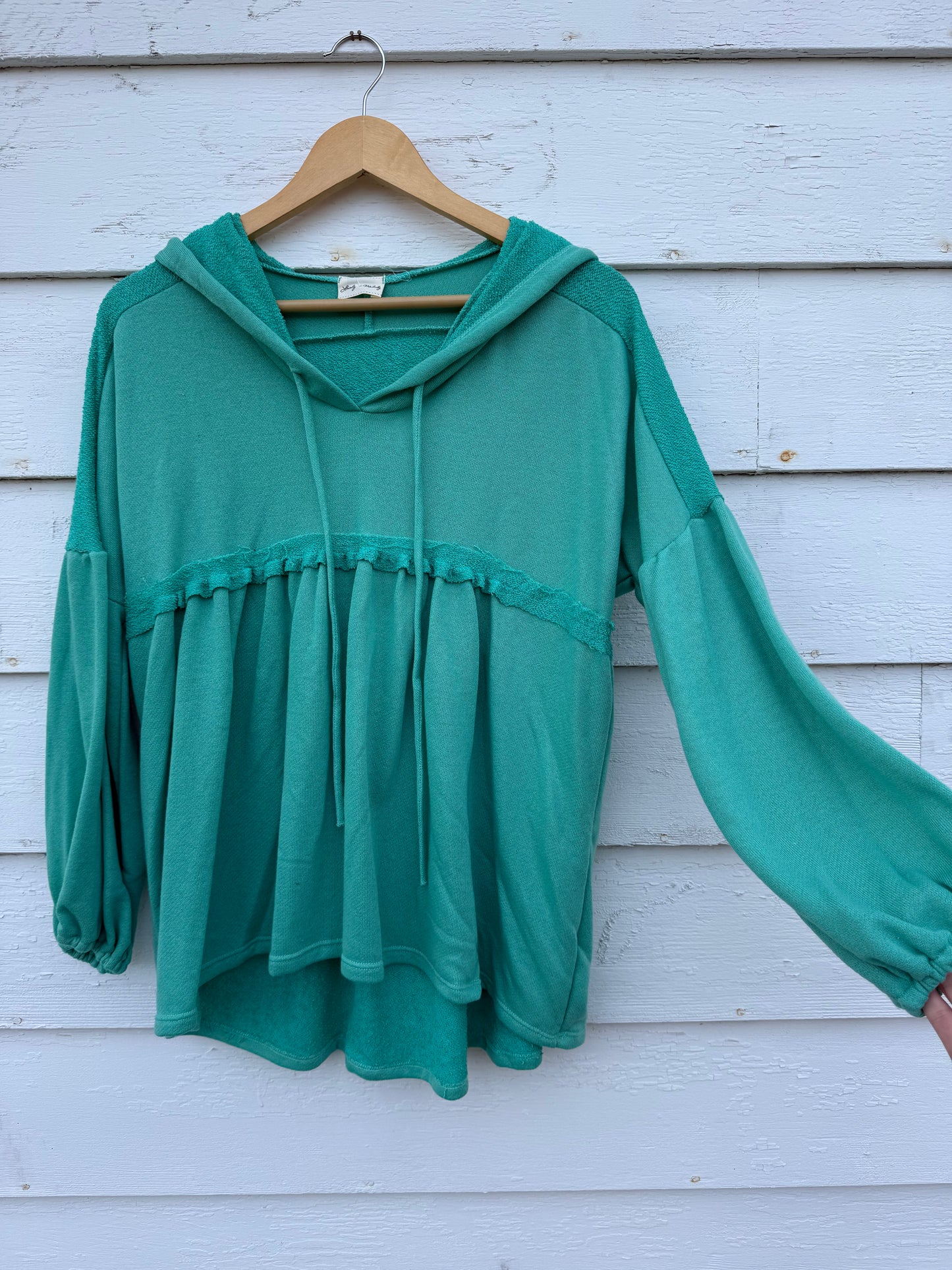 Teal Babydoll Hoodie