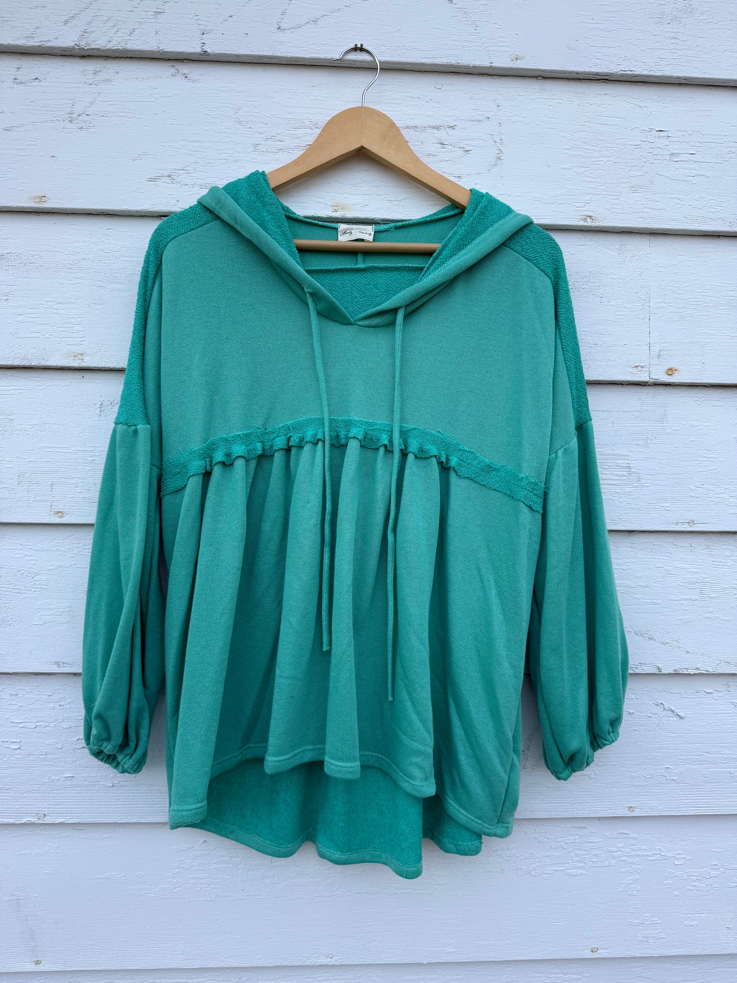 Teal Babydoll Hoodie