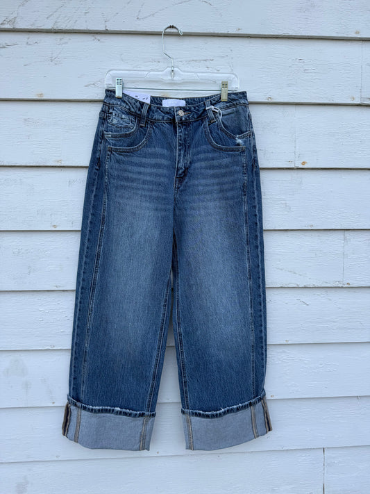 Double Seam Barrel Jeans