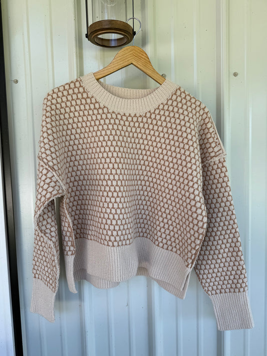 Geo Check Sweater