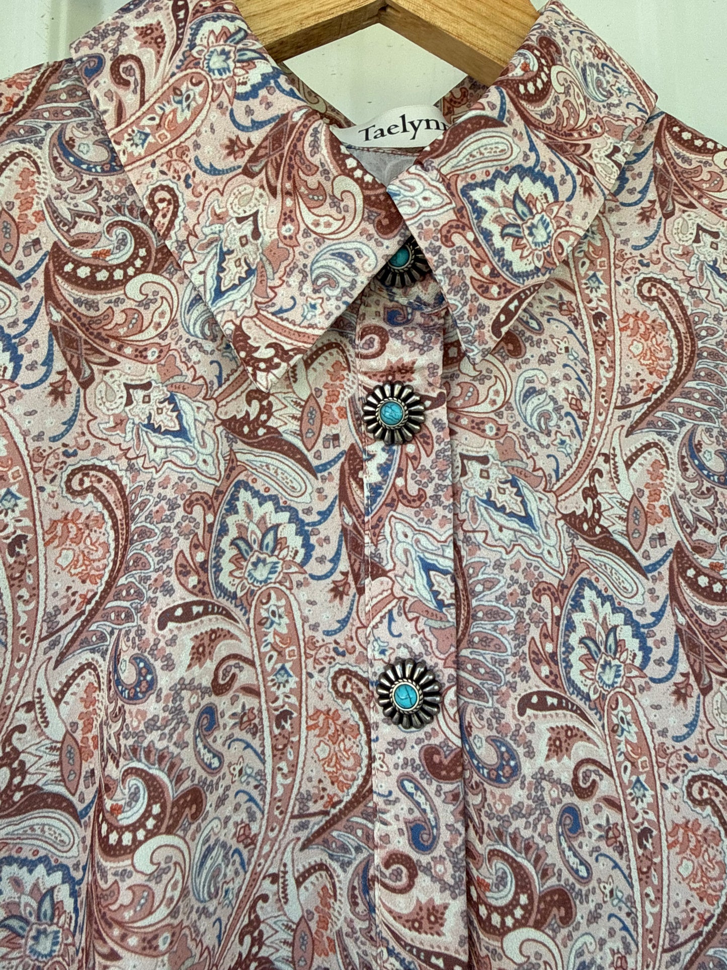 Paisley Concho Button Up