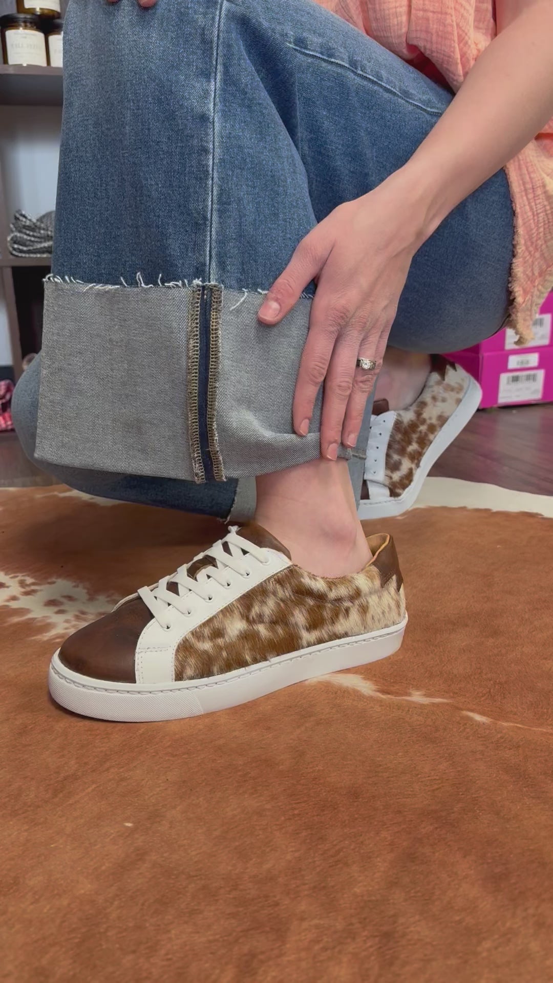 Cowhide Sneakers – Risin' Shine Cwgrl Co.