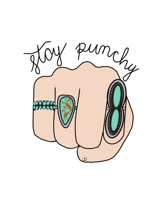 Stay Punchy Sticker