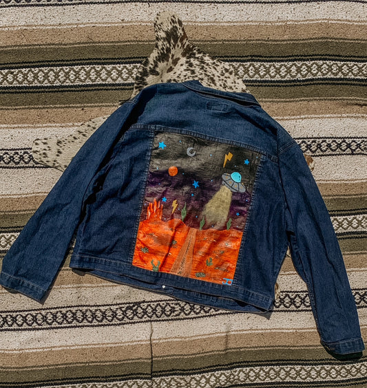 Space Cowboy Painted Denim Jacket