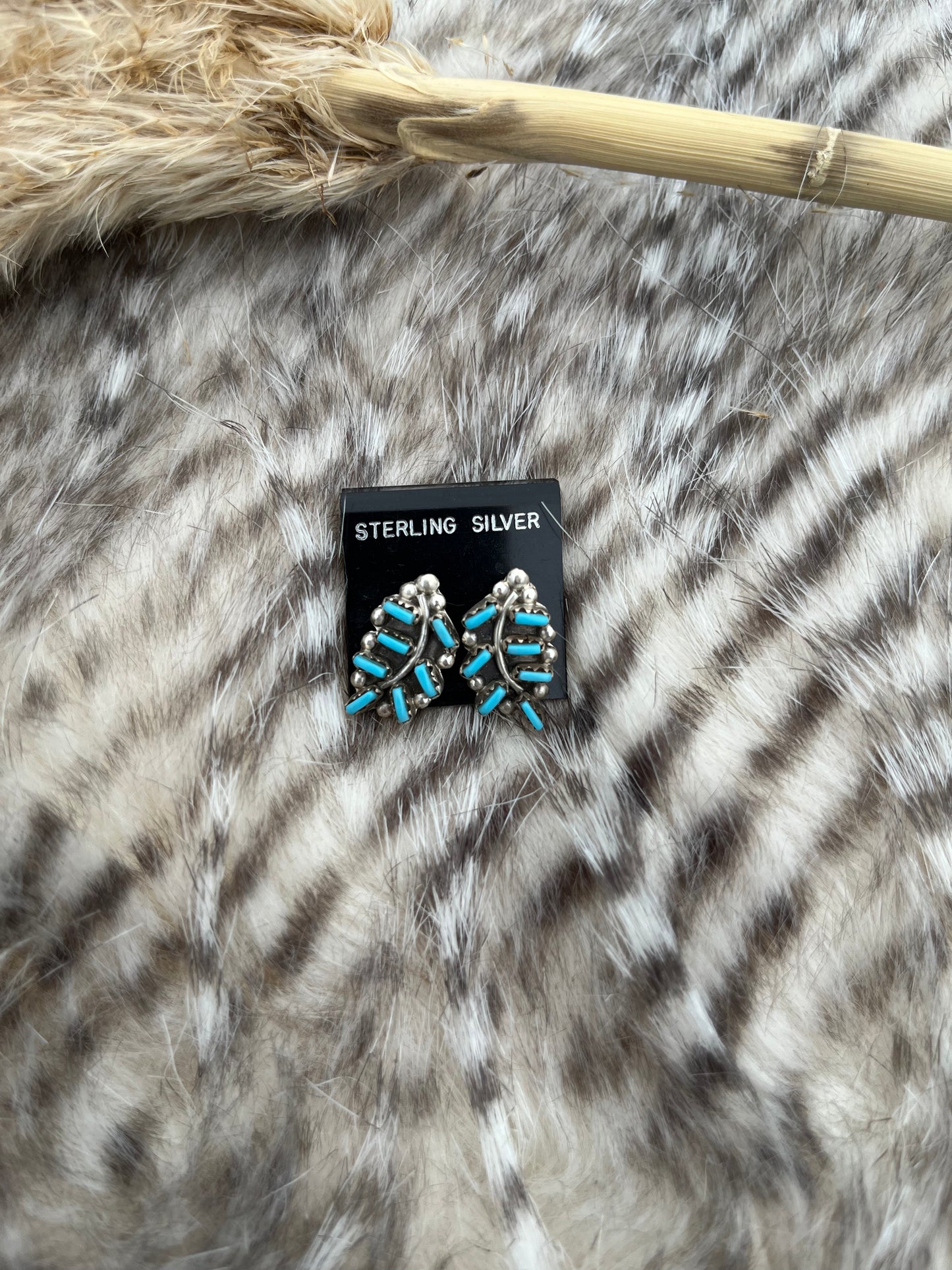 Zuni Needlepoint Stud Earrings