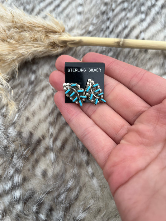 Zuni Needlepoint Stud Earrings