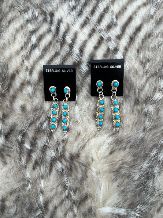 Turquoise Drop Dangle Earrings
