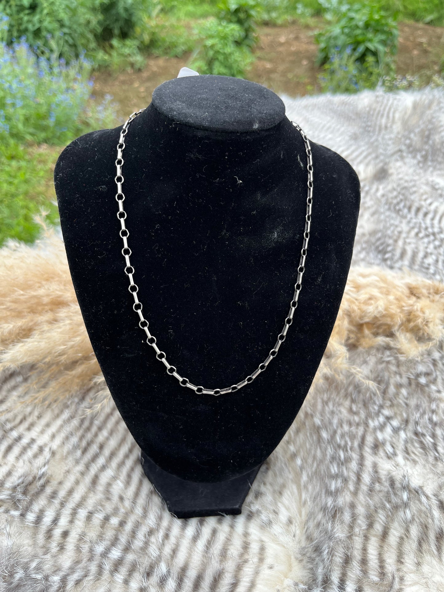 20" Antiqued Sterling Silver Chain