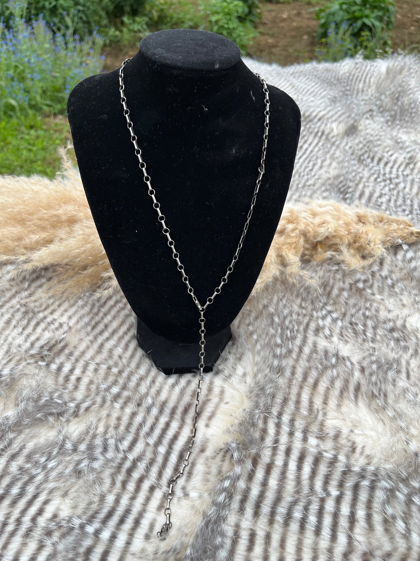 28" Antiqued Sterling Silver Chain