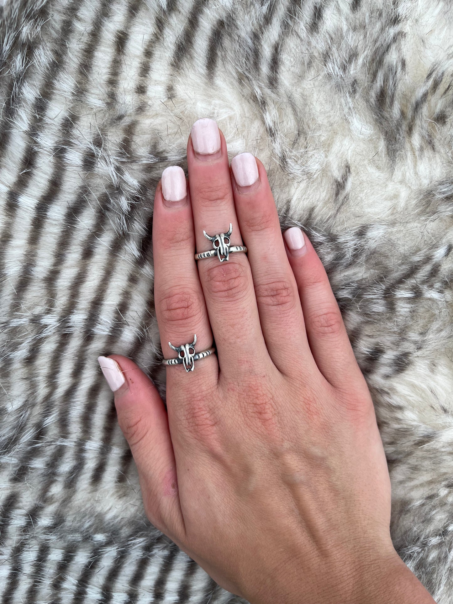 Cow 2025 skull ring